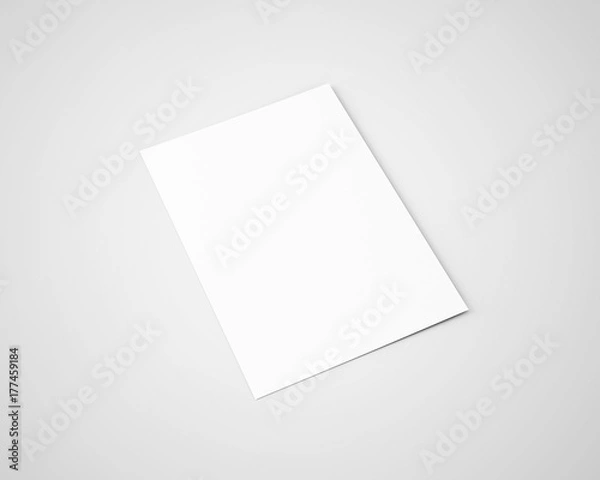 Fototapeta A4 / A5 Blank Flyer / Poster Paper