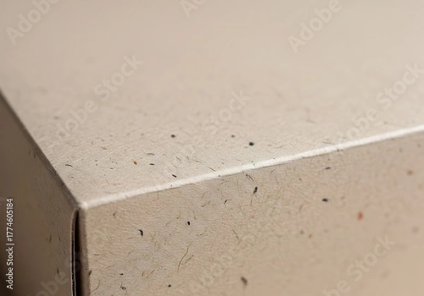 Fototapeta Textured paperboard surface, crafted from recycled fibers and subtle specks