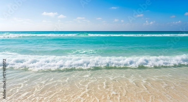 Fototapeta Tropical beach with turquoise water