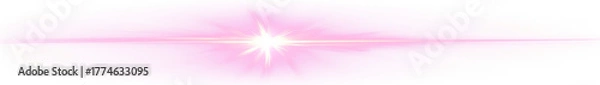 Obraz Dynamic magenta lens flare effect abstract optical highlight
