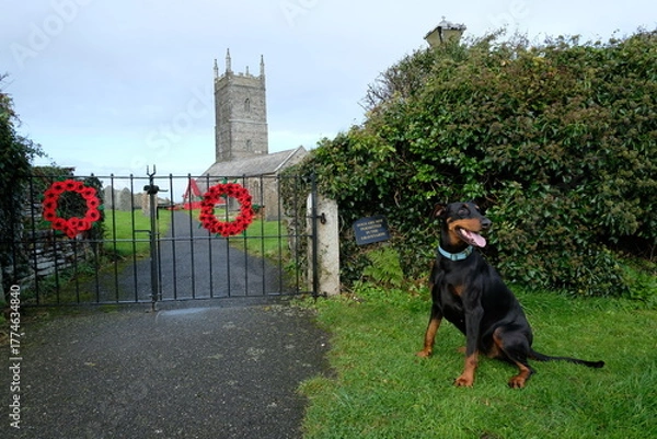 Obraz St Eval church cornwall uk 