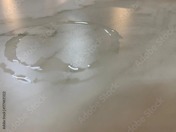 Obraz Close-up of the water stain on the table.