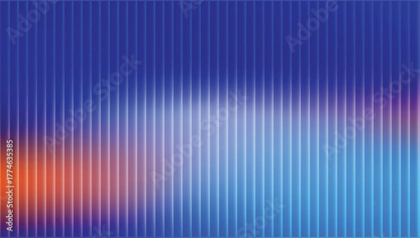 Obraz : Violet Orange Ribbed Glass | Modern Abstract Texture