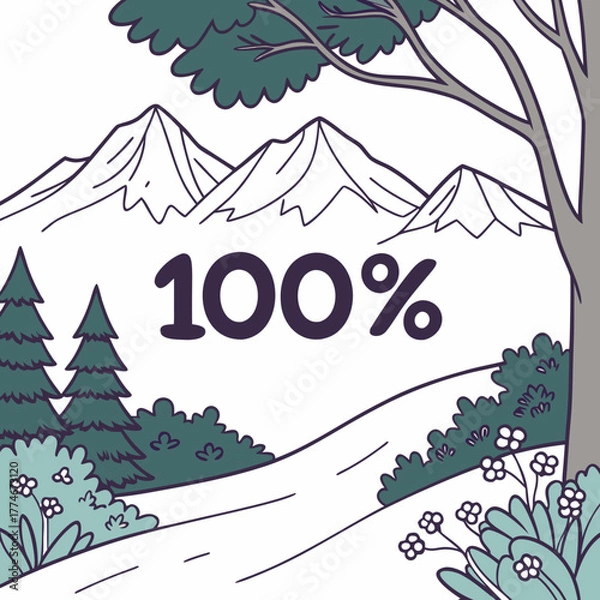 Obraz winter forest background