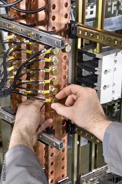 Obraz electricien au travail