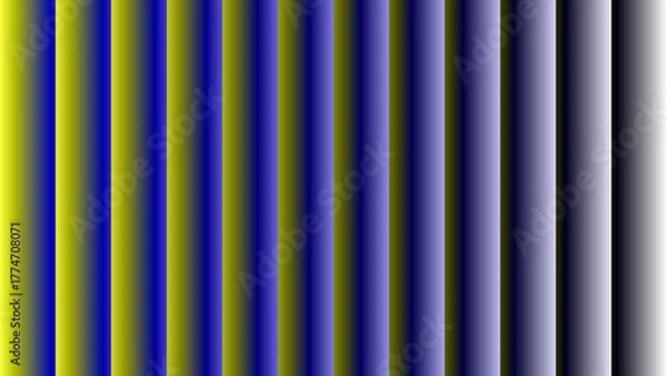 Fototapeta Vibrant gradient pattern transitioning from bright yellow to deep blue and dark tones in geometric form