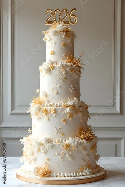 Fototapeta A Decadent and Timeless 2026 Dessert