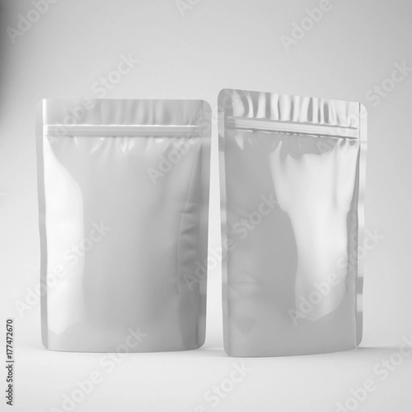 Fototapeta foil bag template