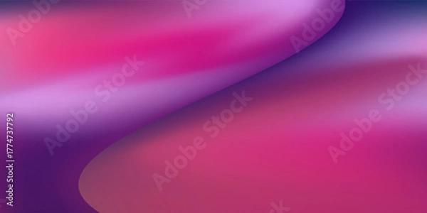 Fototapeta Blue Purple Gradient Background Abstract Soft Blur with Vibrant Aurora Colors