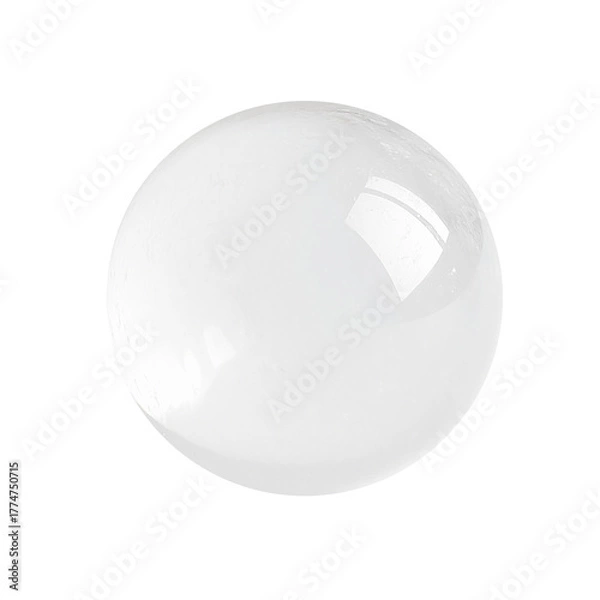 Fototapeta Transparent Quartz Bead Isolated