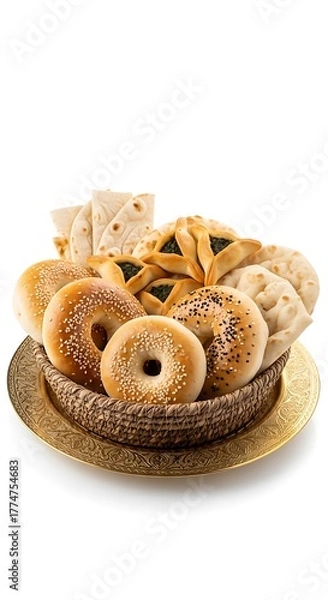 Obraz cookies on a white background