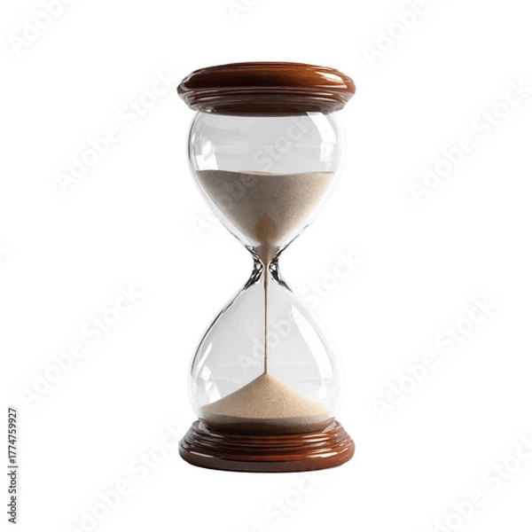 Obraz hourglass on white background