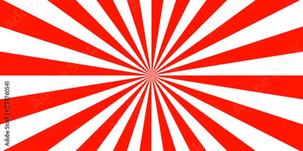 Fototapeta Sunburst Modern retro vintage sunrise sunbeam element spiral striped. vector illustration pattern beam rays. Curve smoothly, forming swirling vortex effect Vintage sunrays swirl sun beam pattern.