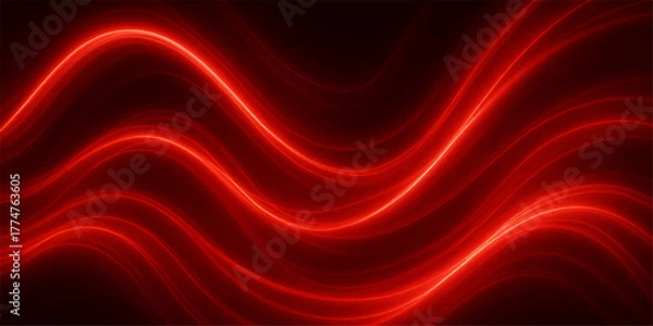 Obraz Smooth red silk fabric texture flows like a velvet wave, creating a soft, abstract design background