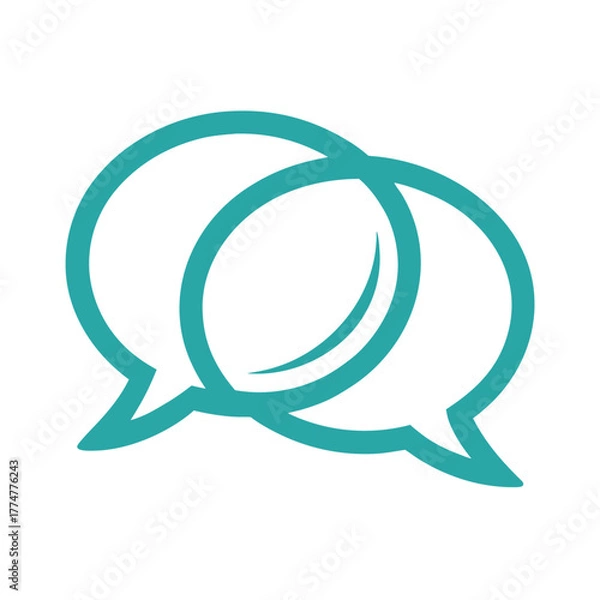 Obraz Interpersonal Communication or Chat Icon