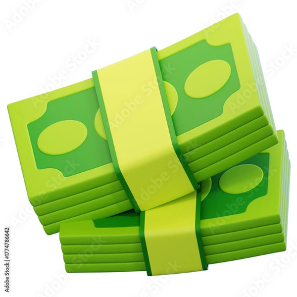 Obraz 3d rendering money