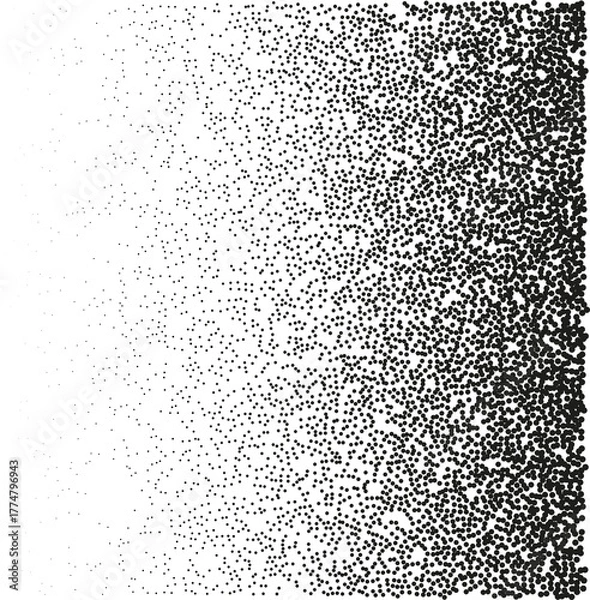 Obraz Black and white seamless abstract background pattern of wet glass with clean macro water drops texture