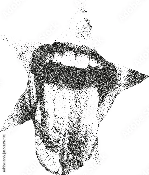 Obraz Black vector silhouette illustration of a teapot and teacup design icon