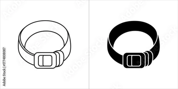 Obraz Belt buckle icon