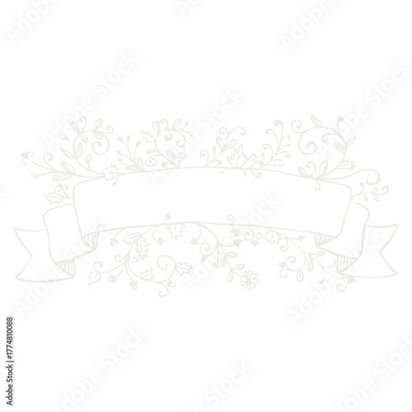 Obraz vector illustration of an abstract background with ribbon