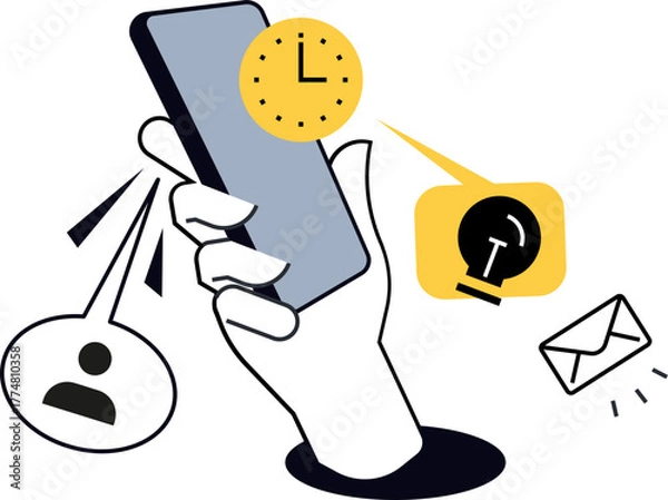 Obraz man and woman with a megaphone