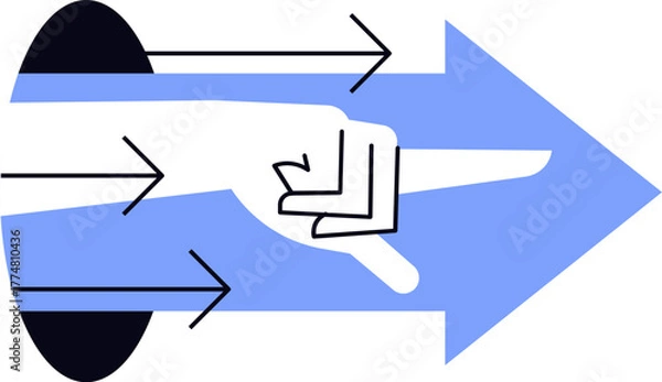 Fototapeta hand cursor vector illustration