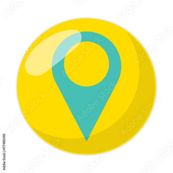 Fototapeta Contact Icon Button