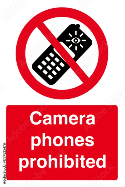 Obraz Camera phones prohibited
