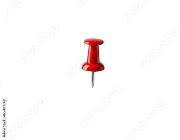 Obraz Floating Red Pushpin with Shadow