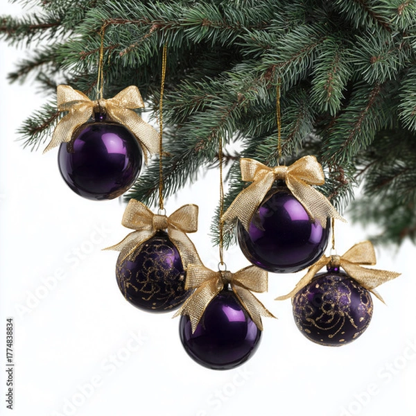 Fototapeta christmas tree decorations