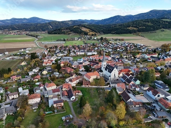 Fototapeta Weißkirchen in der Steiermark, Murtal