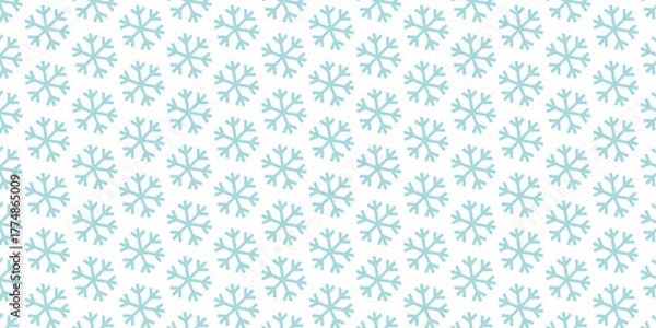 Obraz Blue seamless floral pattern with star and snowflake design for a winter holiday wallpaper