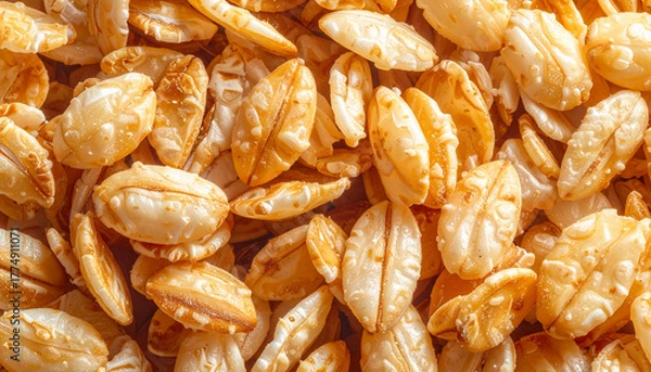 Fototapeta Close-up of Toasted Oats