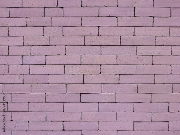 Obraz pink purple brick wall background
