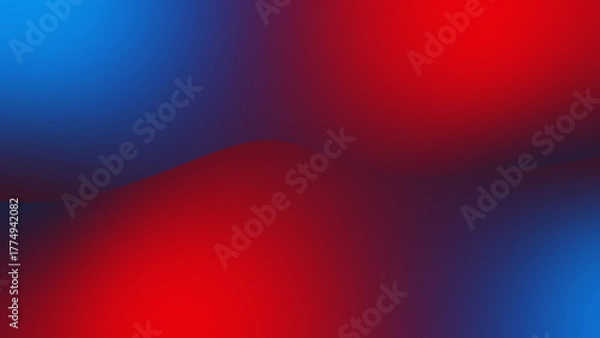 Obraz Abstract Gradient Background With Red And Blue Lighting For Modern Digital Design
