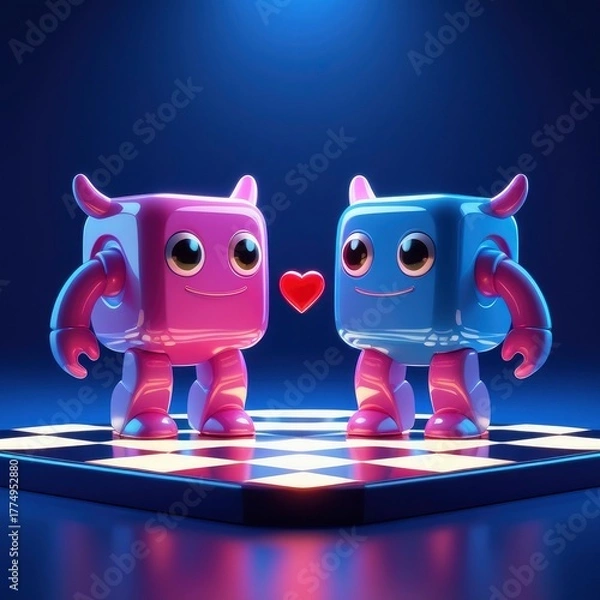 Obraz robot with heart