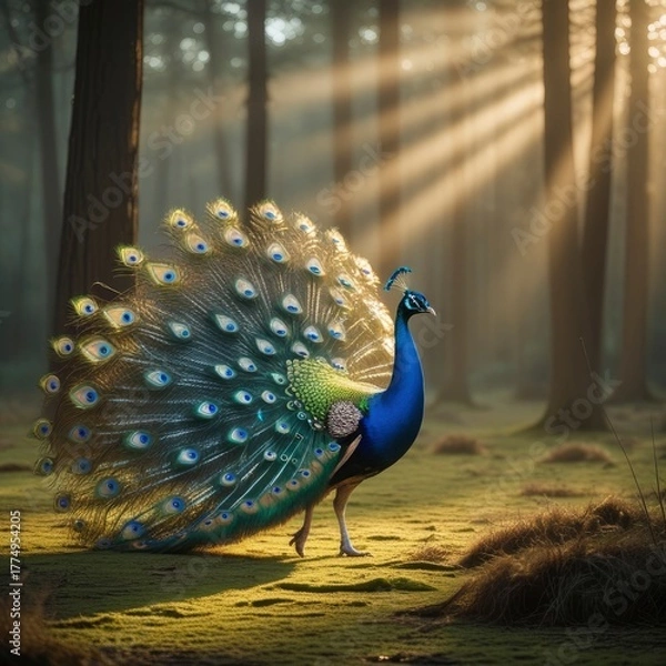 Obraz peacock with feathers