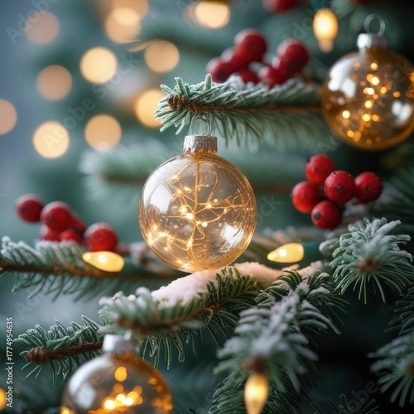 Obraz christmas tree decorations