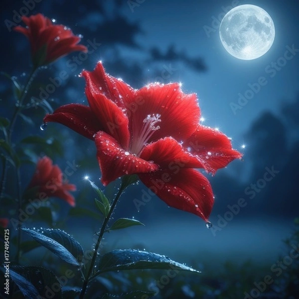 Obraz red poppy flower