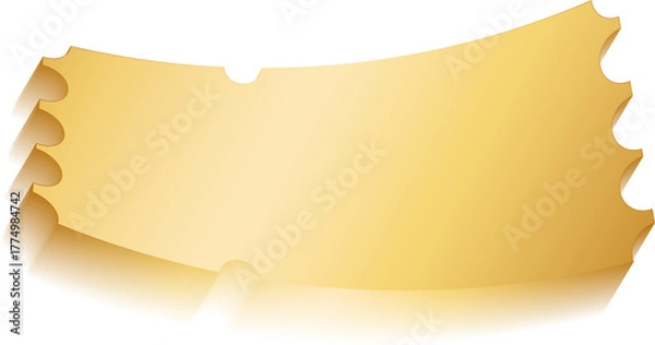 Fototapeta Golden Fly Voucher PNG Decorative for Promotion and Marketing