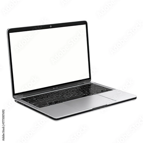 Fototapeta Open Laptop with Blank Screen