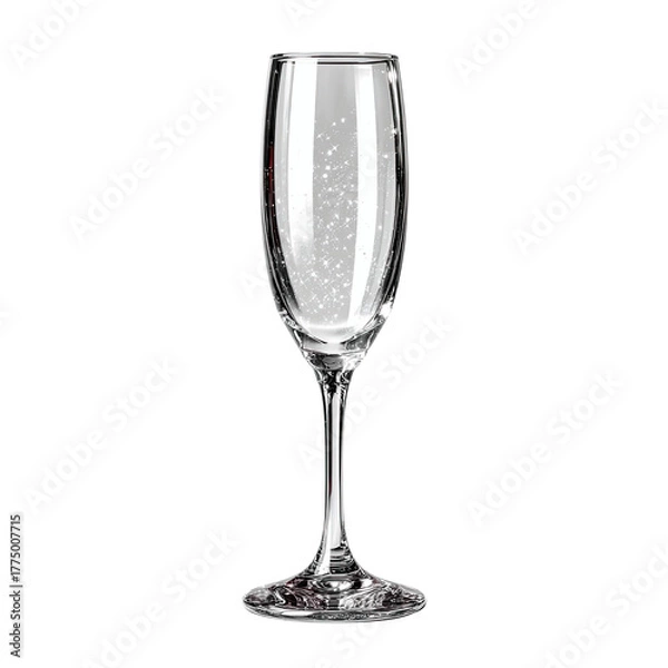 Fototapeta Sparkling Champagne Flute Glass
