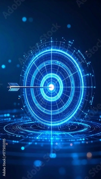 Obraz Digital target & arrow