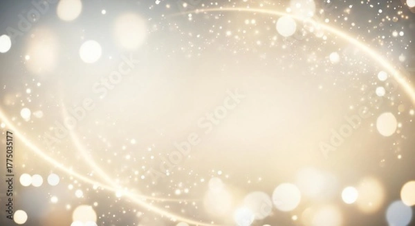 Fototapeta Elegant shimmering bokeh background for magical festive designs perfect for holiday invitations and New Year's greetings