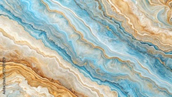 Obraz Abstract Swirling Hues of Ocean and Desert Sands A Captivating Textured Background