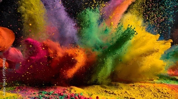 Obraz Energy Burst Advertisement Background