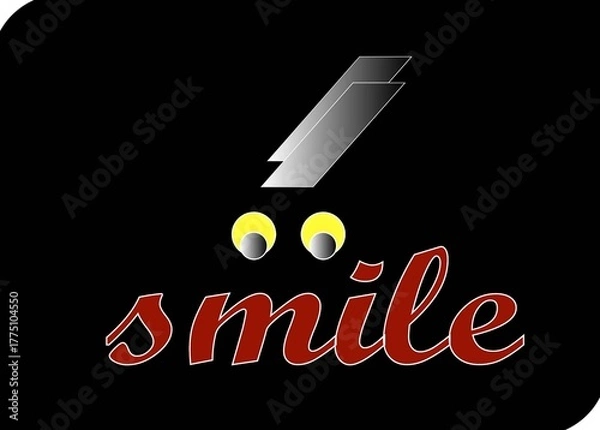 Obraz bold lettering and eyes 