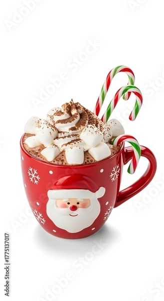 Obraz A plain beige baseball cap with a curved brim and an adjustable strap on the back, presented against a white background.