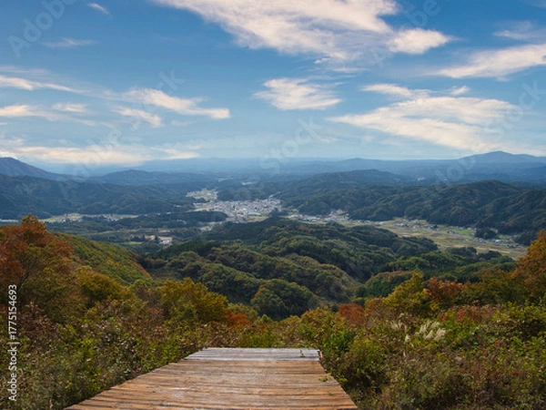 Obraz 仙台平から観た紅葉