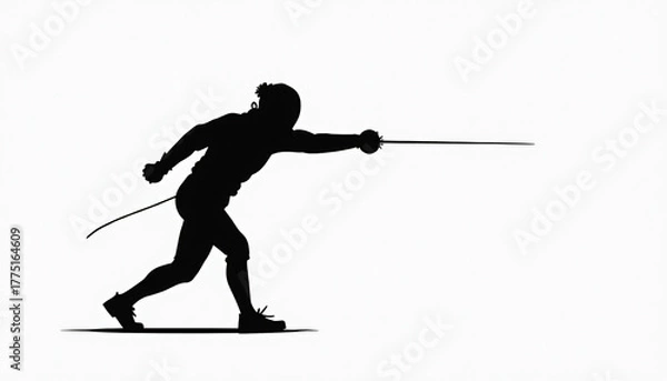 Obraz Fencer Lunging